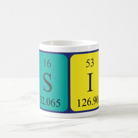 Si nom de table périodique mug 2 (Centre)