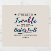 Si Nous Avons Des Problèmes Drôle Étiquette De Bou (Étiquettes simples)