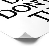 Si on se fait prendre Affiche drôle (Coin)