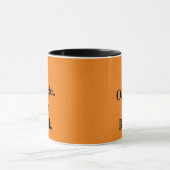 "Si orange. Ainsi noir." tasse orientée (Centre)