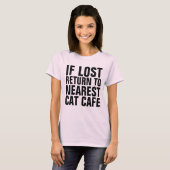 SI PERDU RETOUR AUX T-shirts CAT CAFE LES PLUS PRO (Devant entier)