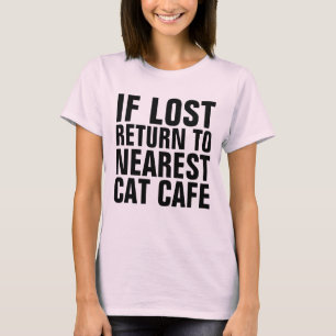 SI PERDU RETOUR AUX T-shirts CAT CAFE LES PLUS PRO