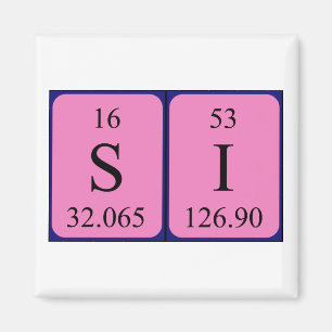 Si periodieke lijstnaam magnet 1 magneet