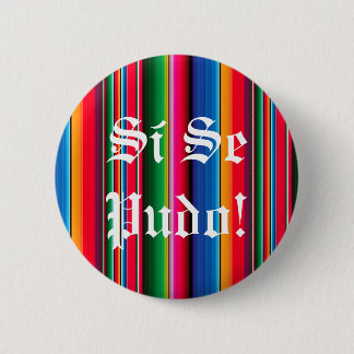 Si se pudo sarape zarape pin-knop ronde button 5,7 cm