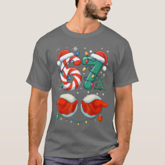 Si Seven 6 7 67 Christmas Funny family T-shirt