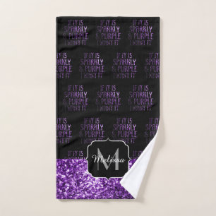 Si Sparkly et Purple je le veux Monogram Black