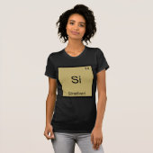 Si - Stradivari T-shirt symbole d'élément de chimi (Devant entier)