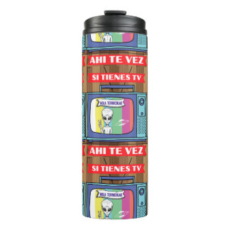 Si Tienes TV Ahi te Vez trekkoord tas Thermosbeker