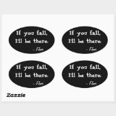 Si tu tombes, je serai là Sticker Ovel (Feuille)