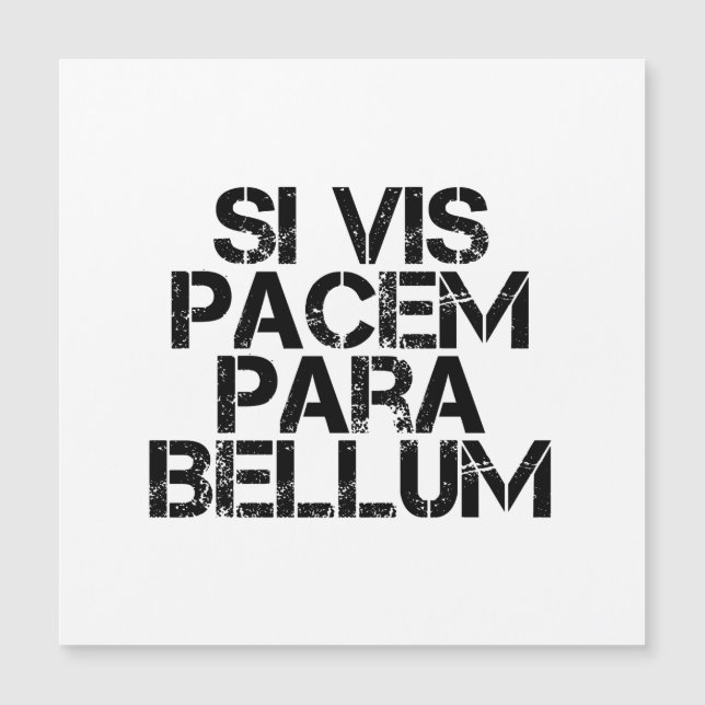 Si Vis Pacem Para Bellum (Voorkant)