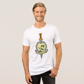 Si Vis Pacem, Para Bellum.. Skull Tri-Blend Shirt (Voorkant volledig)