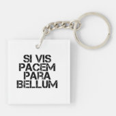 Si Vis Pacem Para Bellum Sleutelhanger (Achterkant)