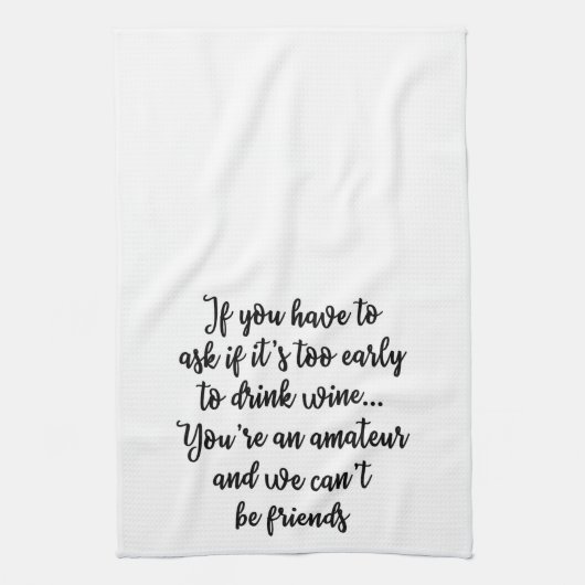 Si vous devez demander la serviette (Vertical)