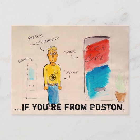 Si vous êtes de Boston doode carte postale (Devant)