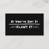 Si vous l'avez - Flaut il des cartes de visite (Dos)