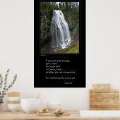 Si vous mettez votre énergie...Une affiche inspira (Cuisine)