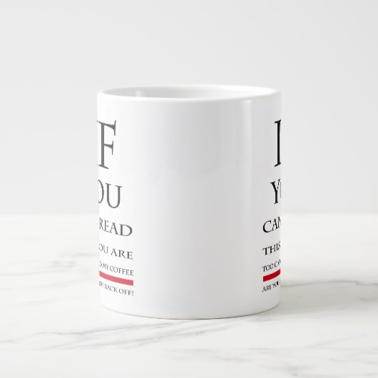 Si Vous Pouvez Lire Cette Mug JUMBO (Devant)