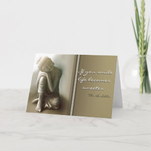 Si vous souriez… carte de voeux de citation de