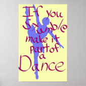 Si vous tombez, faites-le partie d'une affiche de (Devant)