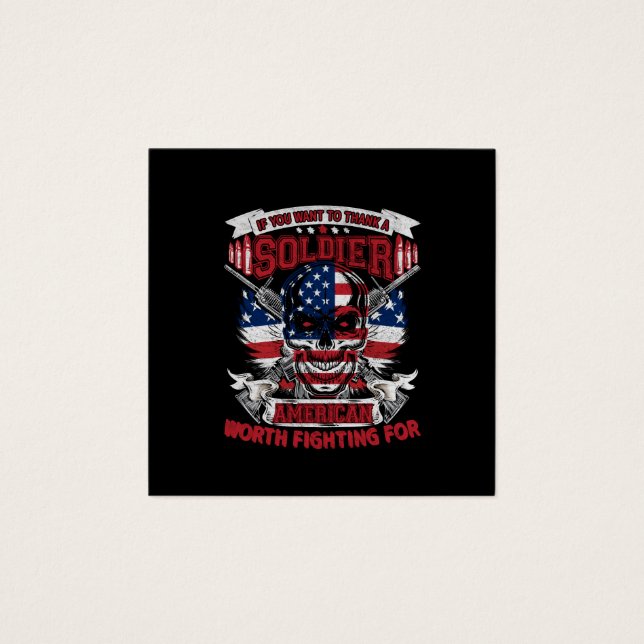 si vous voulez remercier un soldat américain worth (Devant)