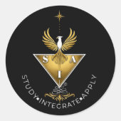 SIA Educational Classic Ronde Sticker (Voorkant)