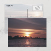 Siagon River Sunset Briefkaart (Voorkant / Achterkant)