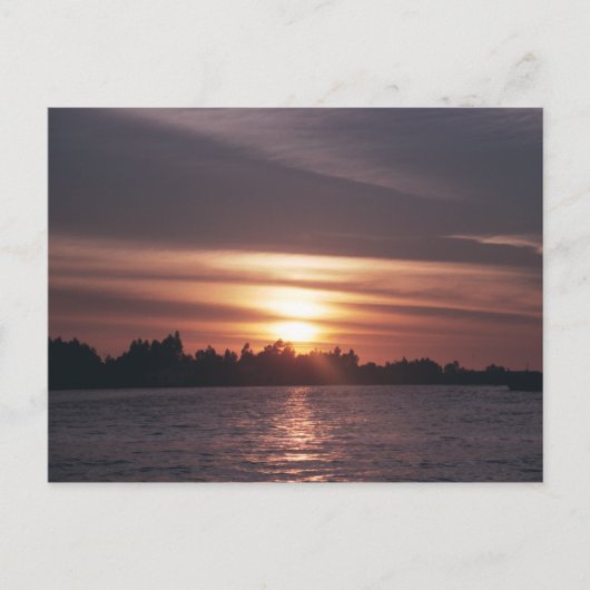 Siagon River Sunset Briefkaart (Voorkant)