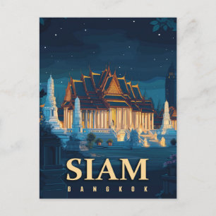  Siam Bangkok tempels reizen Briefkaart
