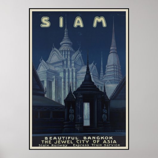 Siam Beauful Bangkok Poster (Voorkant)