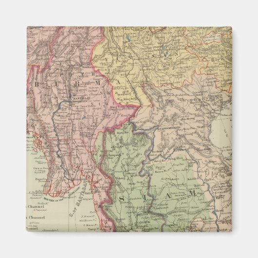 Siam, Birma en Anam Magneet (Voorkant)