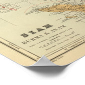 Siam, Birma en Anam Poster (Hoek)
