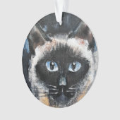 Siamees kat ornament (voorkant)