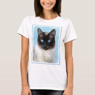 Siamees Kat Schilderij - Mooie Originele Kat Kunst T-shirt