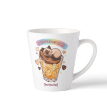 Siamees Kat Slapend op Koffieglas Esthetiek