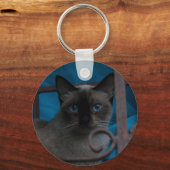 Siamees Kat Sleutelhanger (Achterkant)
