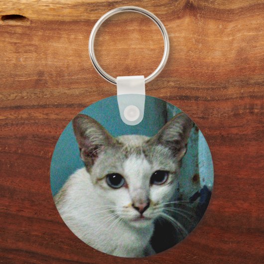 Siamees Kat Vriend Sleutelhanger (Voorkant)