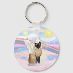Siamees Kat - Wolken Sleutelhanger