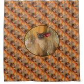 Siamees kattendierenpatroon Douchegordijn (Voorkant)