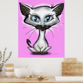Siamees Kitten Poster (Keuken)