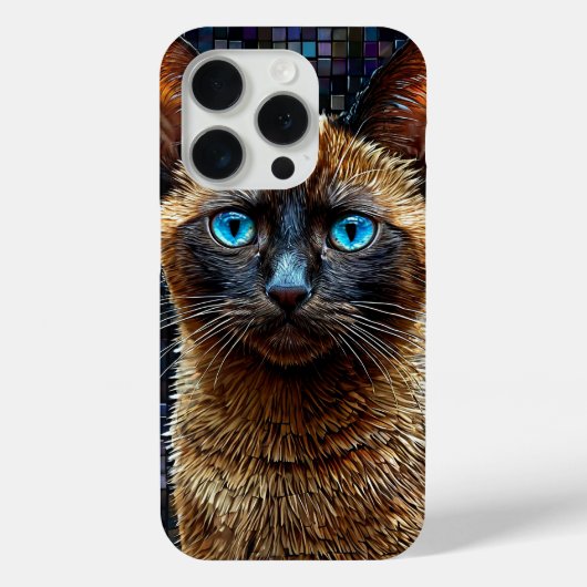 Siamees Kittens Dierenontwerp, Cute Huisdier Kat Case-Mate iPhone Case (Achterkant)