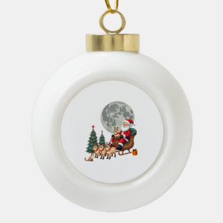 Siamees Rendier Kerstmis Siamees Kat Liefhebber Ca Keramische Bal Ornament