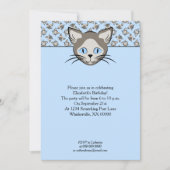 Siamese Blue Eyed Cat Faces Graphic Art Pattern Kaart (Voorkant)