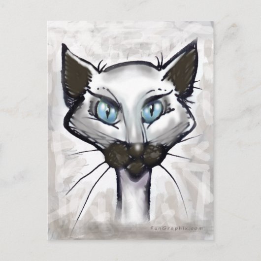 Siamese Briefkaart (Voorkant)