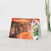 Siamese Cat 2 Animal Birthday Kaart (Voorkant)