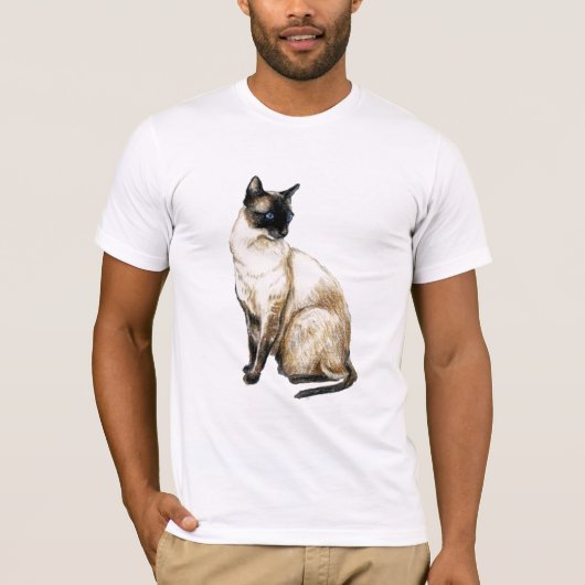 "Siamese Cat" Art Shirt (Voorkant)