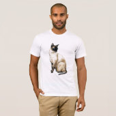 "Siamese Cat" Art Shirt (Voorkant volledig)