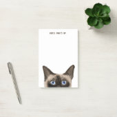 Siamese Cat | bewerkbare tekst | Hier is wat er op Post-it® Notes (Kantoor)