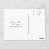 Siamese Cat Blue Butterfly Daisies Briefkaart (Achterkant)