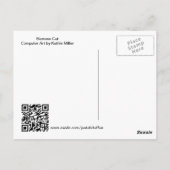 Siamese Cat Briefkaart (Achterkant)