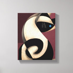 Siamese Cat Canvas Afdruk